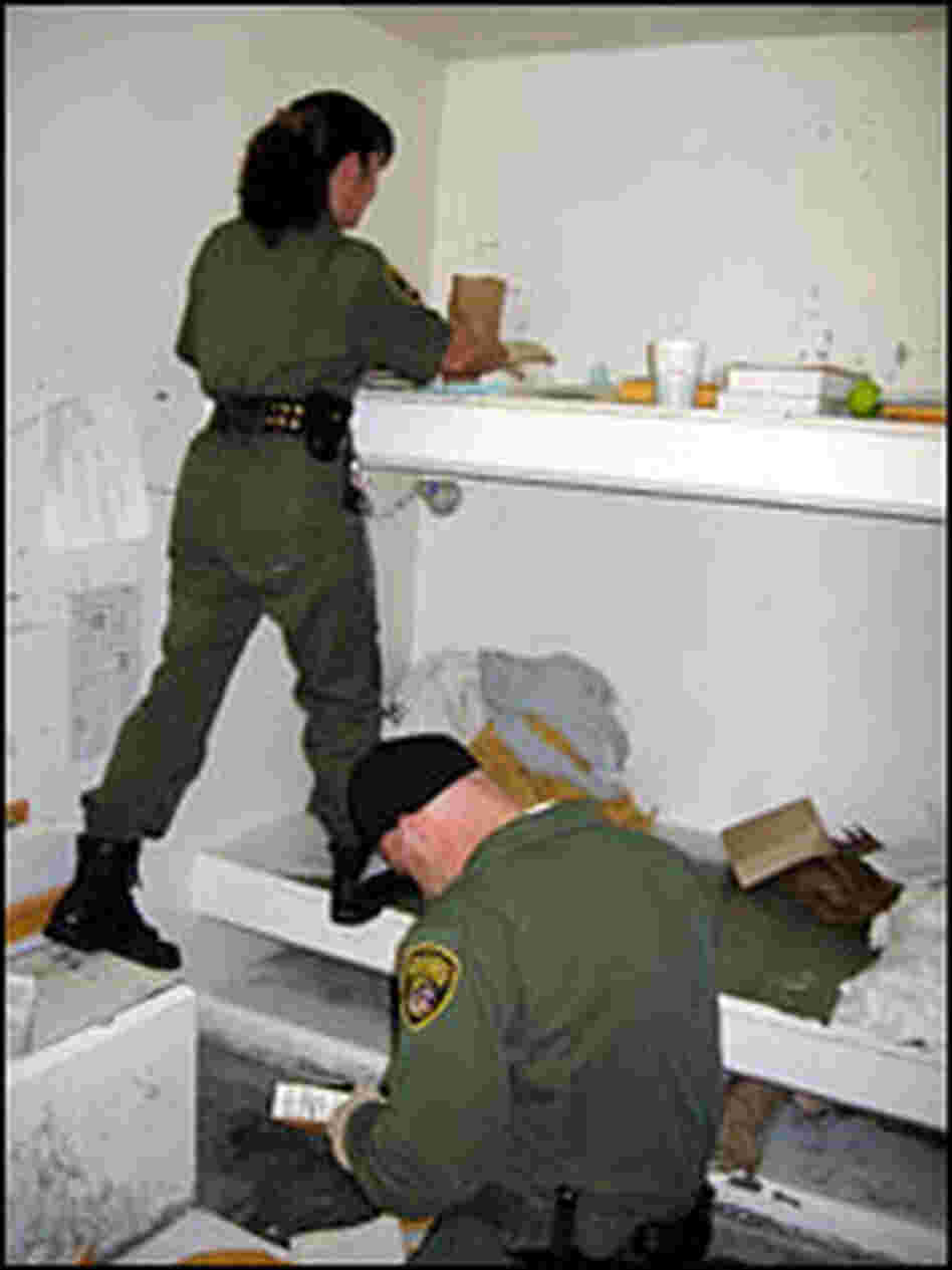Officers at Pelican Bay tear apart a SHU cell Officers at Pelican Bay tear apart a SHU cell