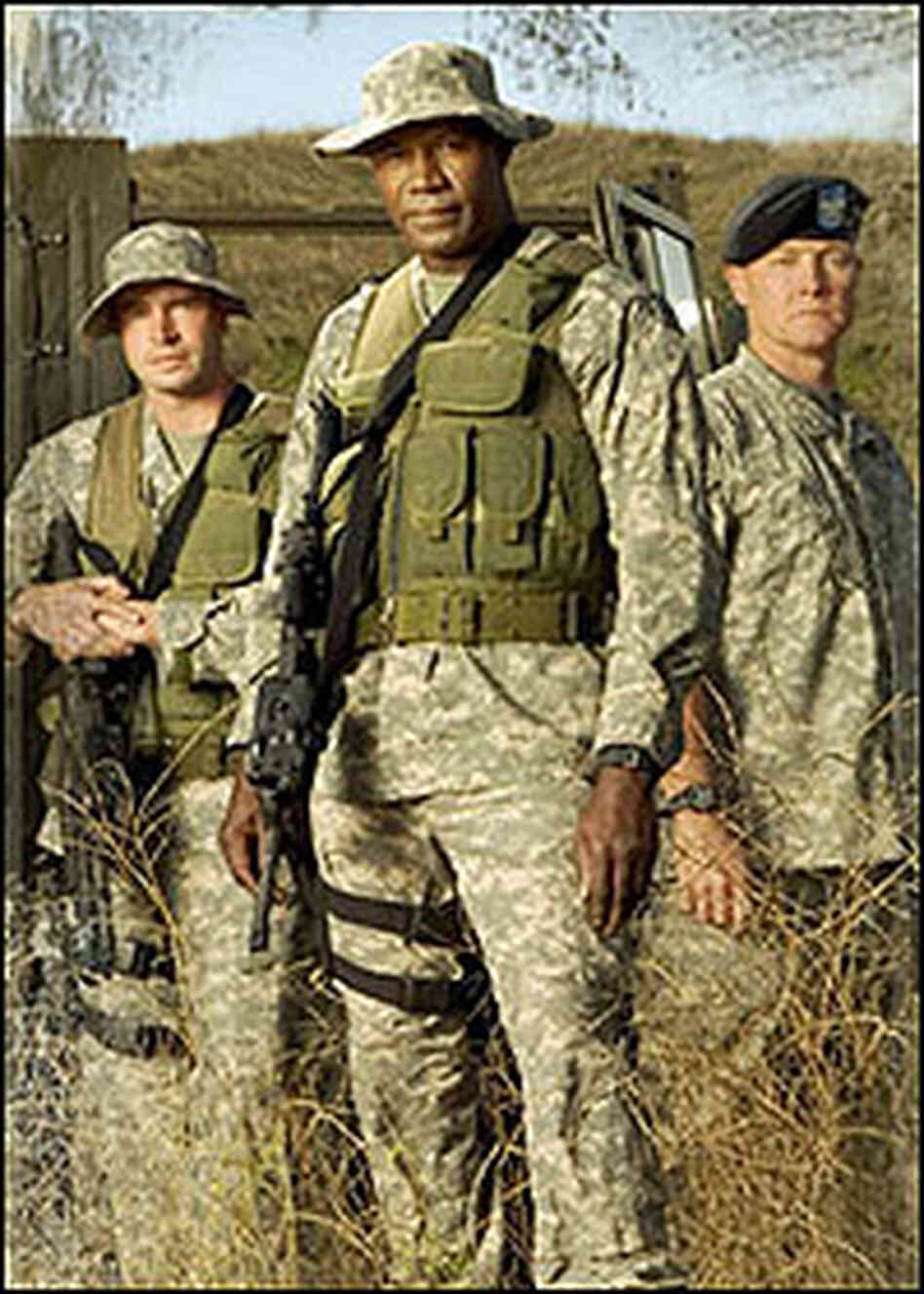Dennis Haysbert, center, stars in 'The Unit,' along with Scott Foley, left, and Robert Patrick. Dennis Haysbert, center, stars in 'The Unit,' along with Scott Foley, left, and Robert Patrick.
