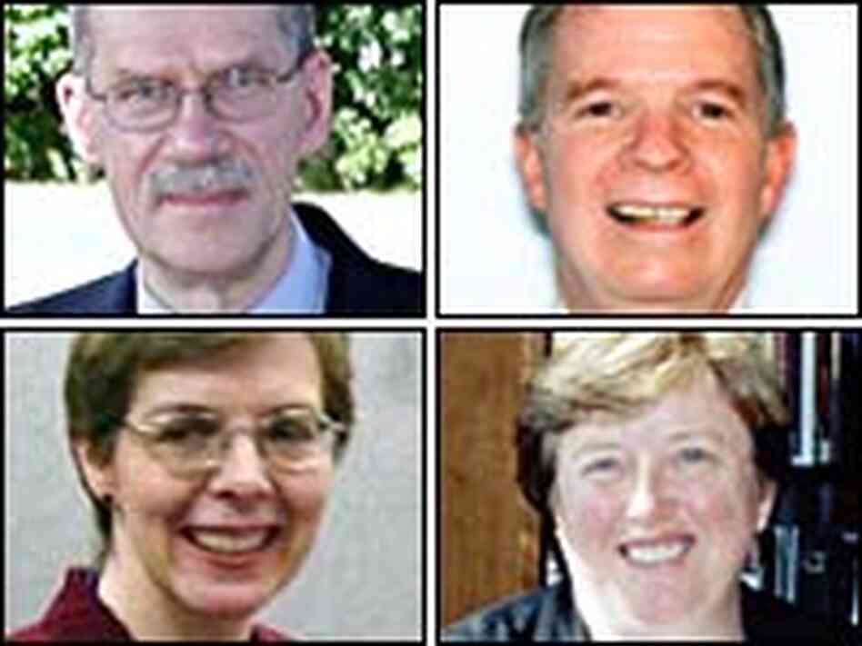 Clockwise, from left: George Christian, Peter Chase, Barbara Bailey and Janet Nocek. Clockwise, from left: George Christian, Peter Chase, Barbara Bailey and Janet Nocek.