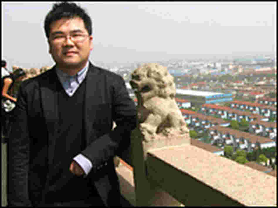 Huaxi resident Wu Hao, 26, runs an import-export business. Note the Dolce and Gabbana sunglasses. 