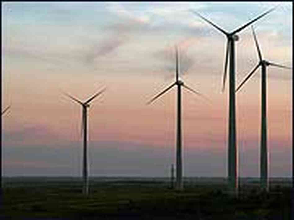 A windfarm near Velva, North Dakota. A windfarm near Velva, North Dakota.