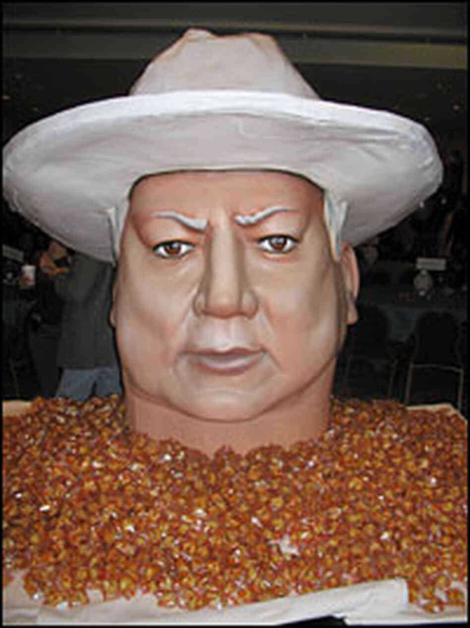 Fortune cookies surround a papier-mache rendition of Sheriff Harry Lee Fortune cookies surround a papier-mache rendition of Sheriff Harry Lee