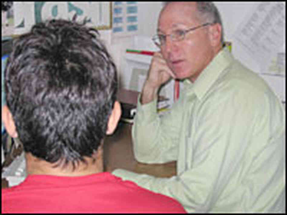 At a Health and Human Services Shelter for migrant children in Chicago, John Muckian, At a Health and Human Services Shelter for migrant children in Chicago, John Muckian,