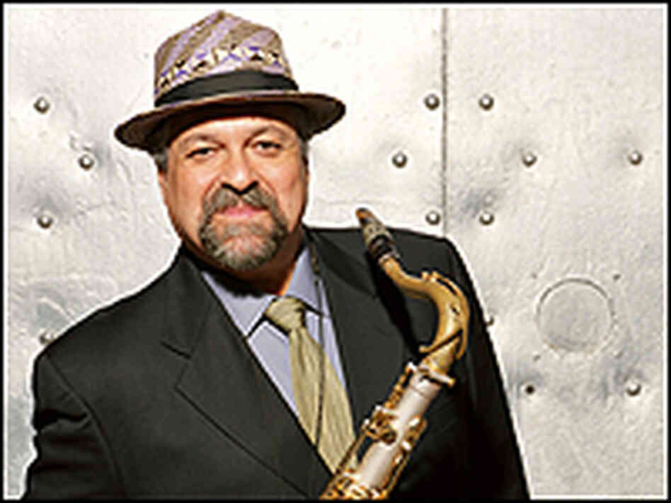 Joe Lovano with his saxophone
