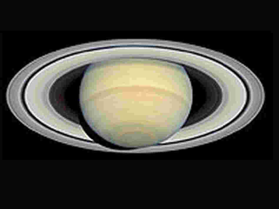 Hubble's view of Saturn. Hubble's view of Saturn.