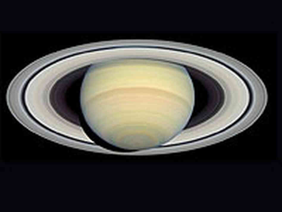 Hubble's view of Saturn. Hubble's view of Saturn.