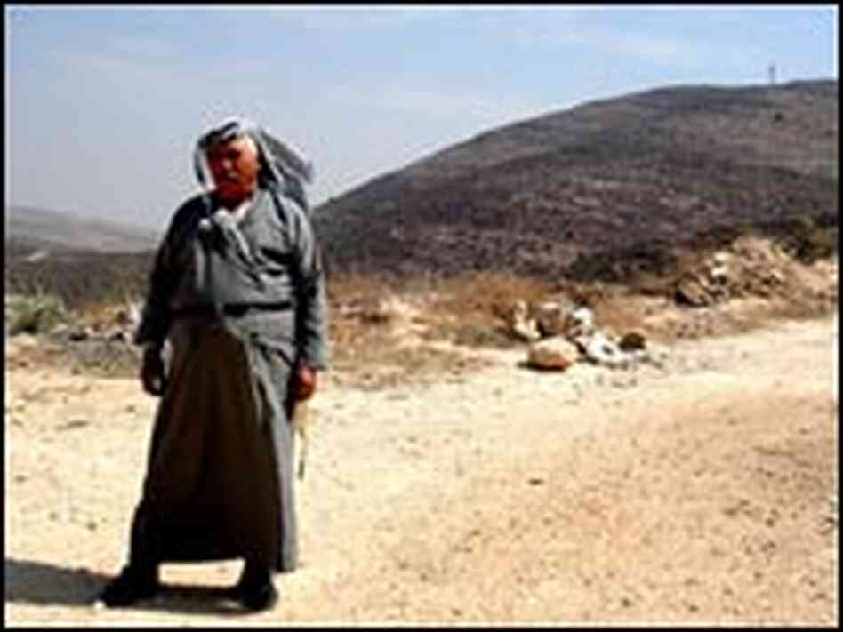 West Bank farmer Fawzan Nasassiri