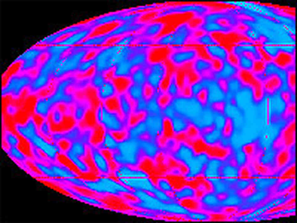 A COBE image of the Cosmic Microwave Background. A COBE image of the Cosmic Microwave Background.