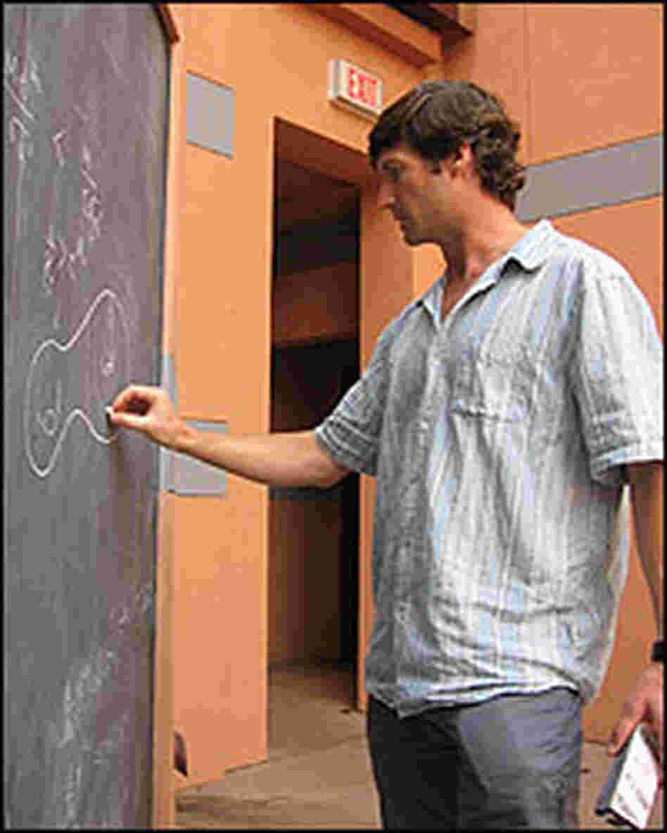 Steve Giddings, a UC, Santa Barbara string theorist. Steve Giddings, a UC, Santa Barbara string theorist.