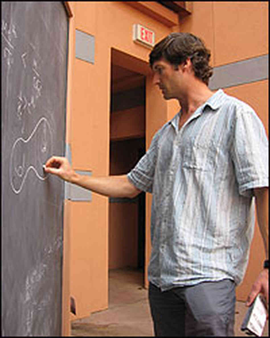 Steve Giddings, a UC, Santa Barbara string theorist. Steve Giddings, a UC, Santa Barbara string theorist.