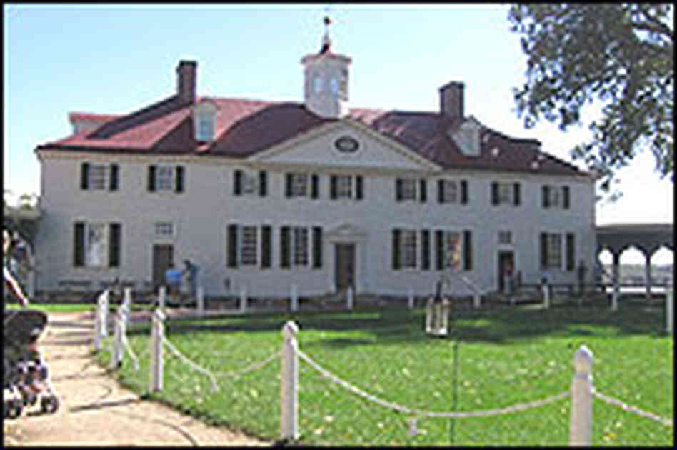 Outside Washington's Virginia plantation, Mount Vernon.
