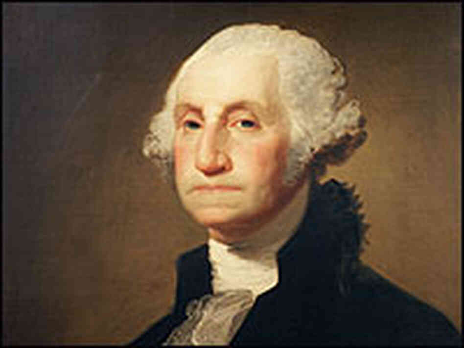 A 1796 Gilbert Stuart painting of George Washington.