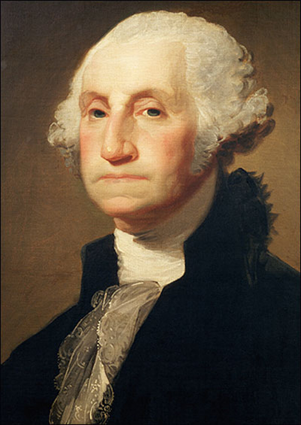 A 1796 Gilbert Stuart painting of George Washington.