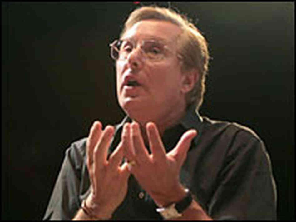 William Friedkin directing a rehearsal of 'Gianni Schicchi.'
