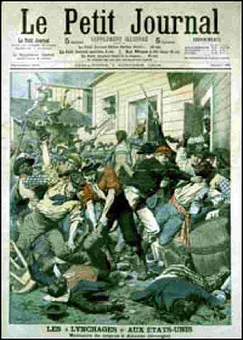 cover of French publication of Oct. 7, 1906, featuring the Atlanta riot