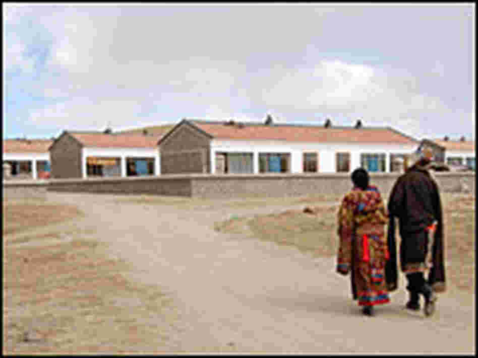 Beijing is building new housing such this for Tibetan families who have given up herding.