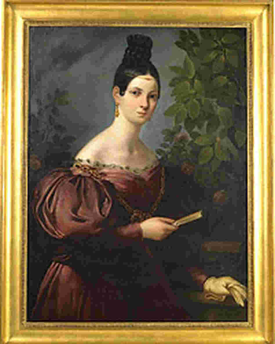 Oil painting of opera singer Maria Malibran