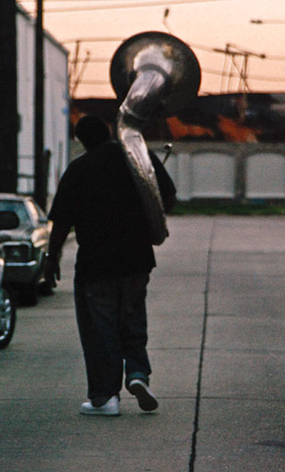 Bennie Pete, tuba player for Hot 8.
