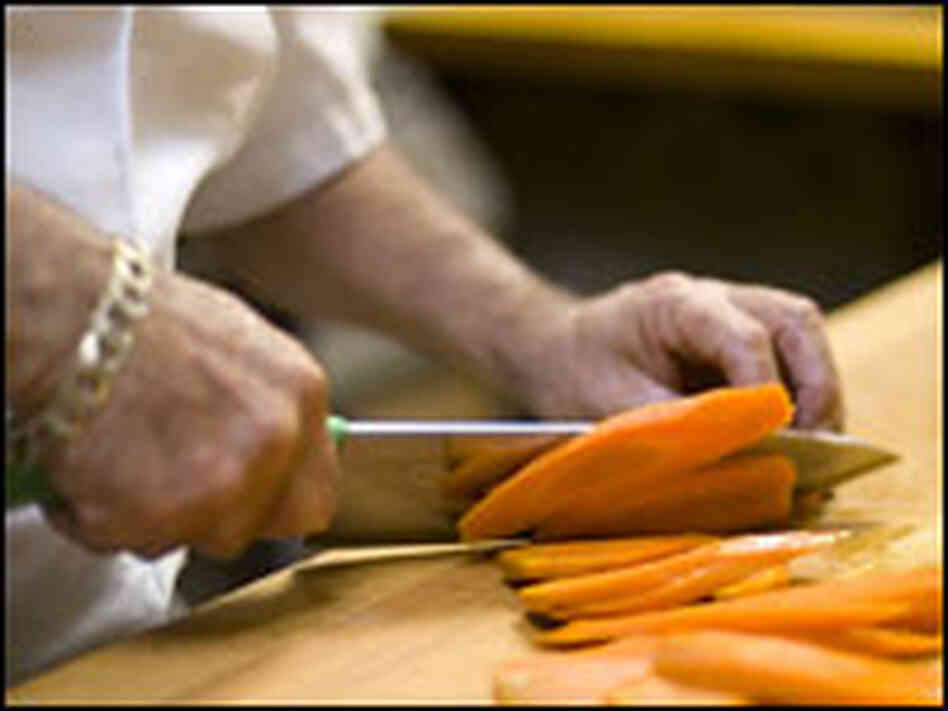 chopping carrots chopping carrots