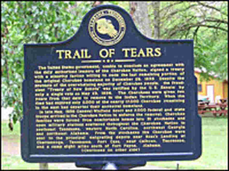 Trail of Tears sign