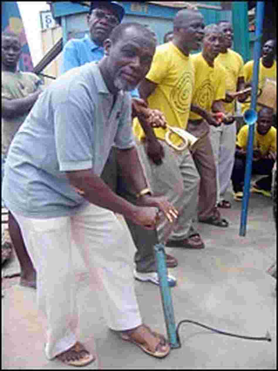 Group members perform