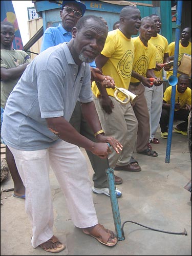 Group members perform