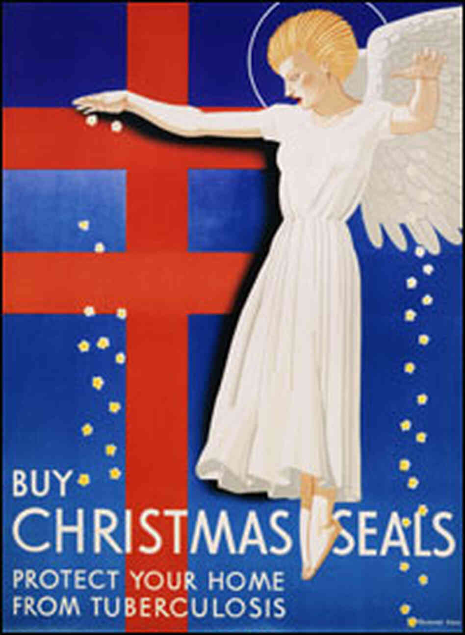 A 1939 poster asks for contributions to help prevent tuberculosis. A 1939 poster asks for contributions to help prevent tuberculosis.