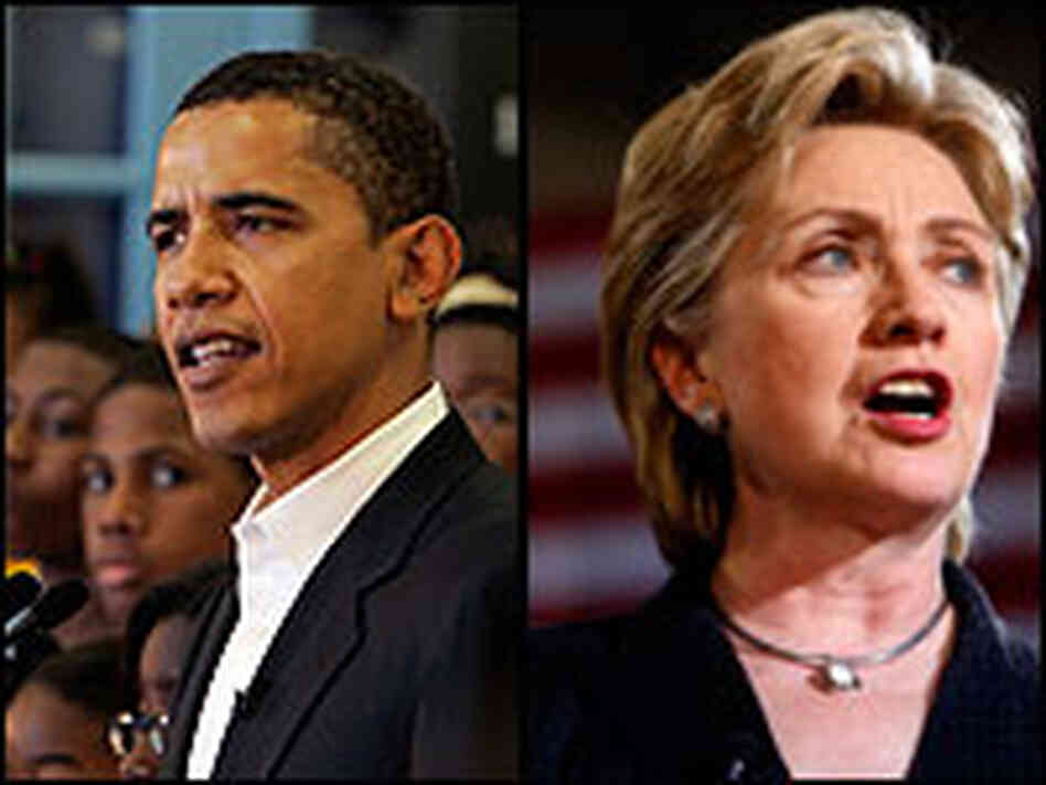 Sen. Barack Obama, left, and Sen. Hillary Clinton Sen. Barack Obama, left, and Sen. Hillary Clinton