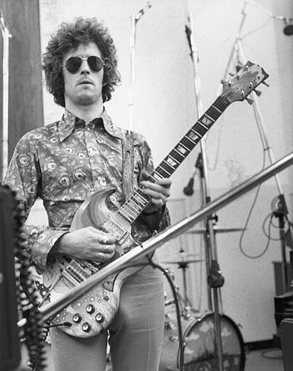 Eric Clapton is shown here in New York in 1967, when he was a member of the band Cream.