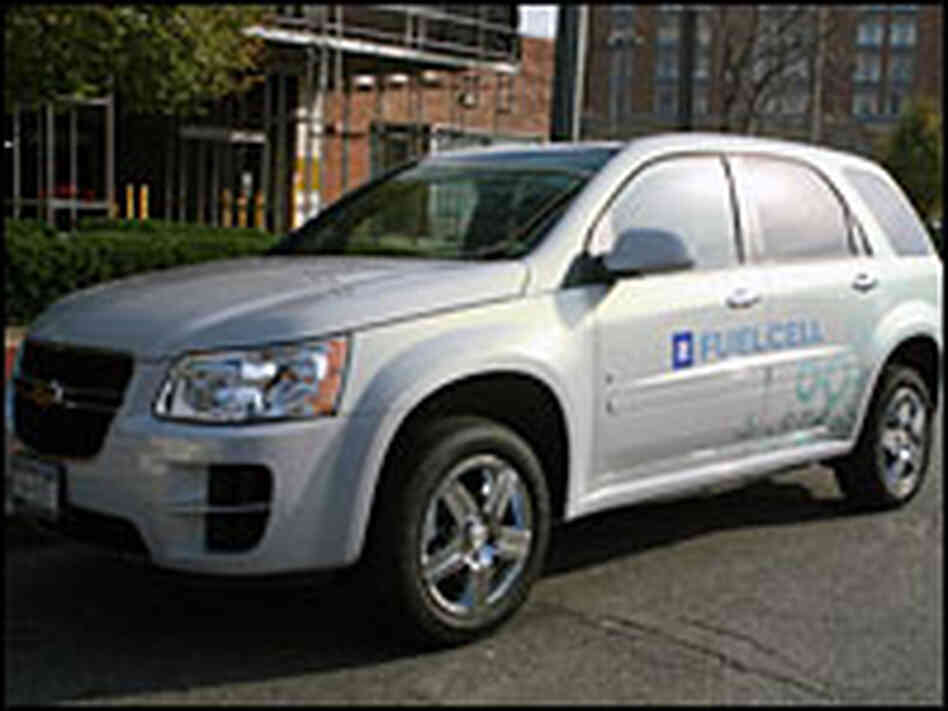GM's Chevy Equinox is powered by a hydrogen fuel-cell engine.
