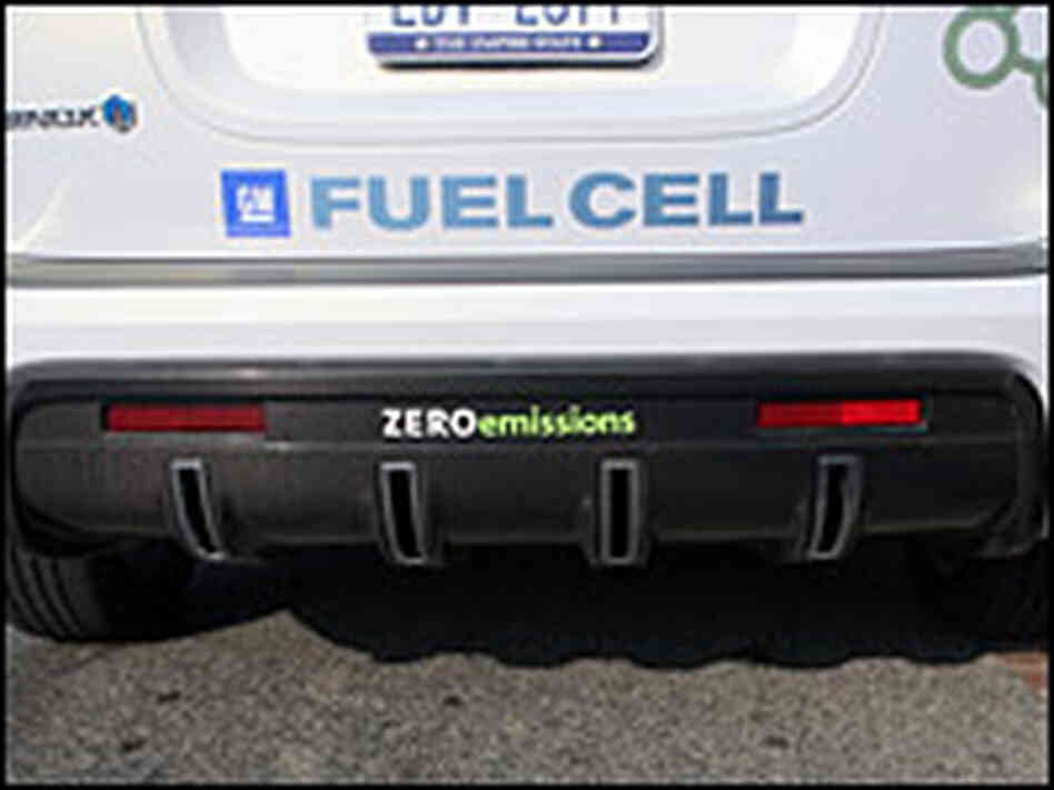 The Equinox emits water vapors through four vents.