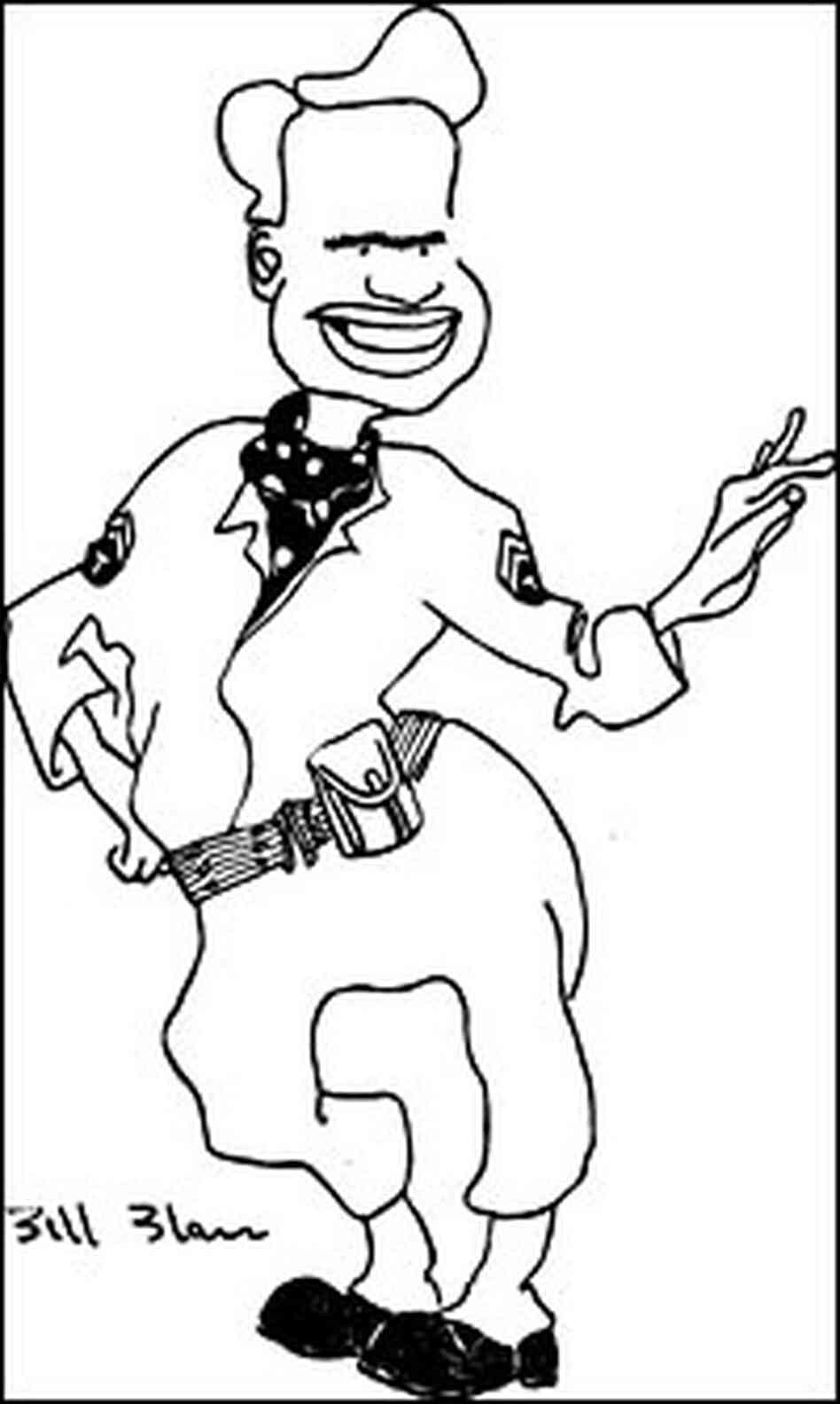 Caricature of Bill Blass