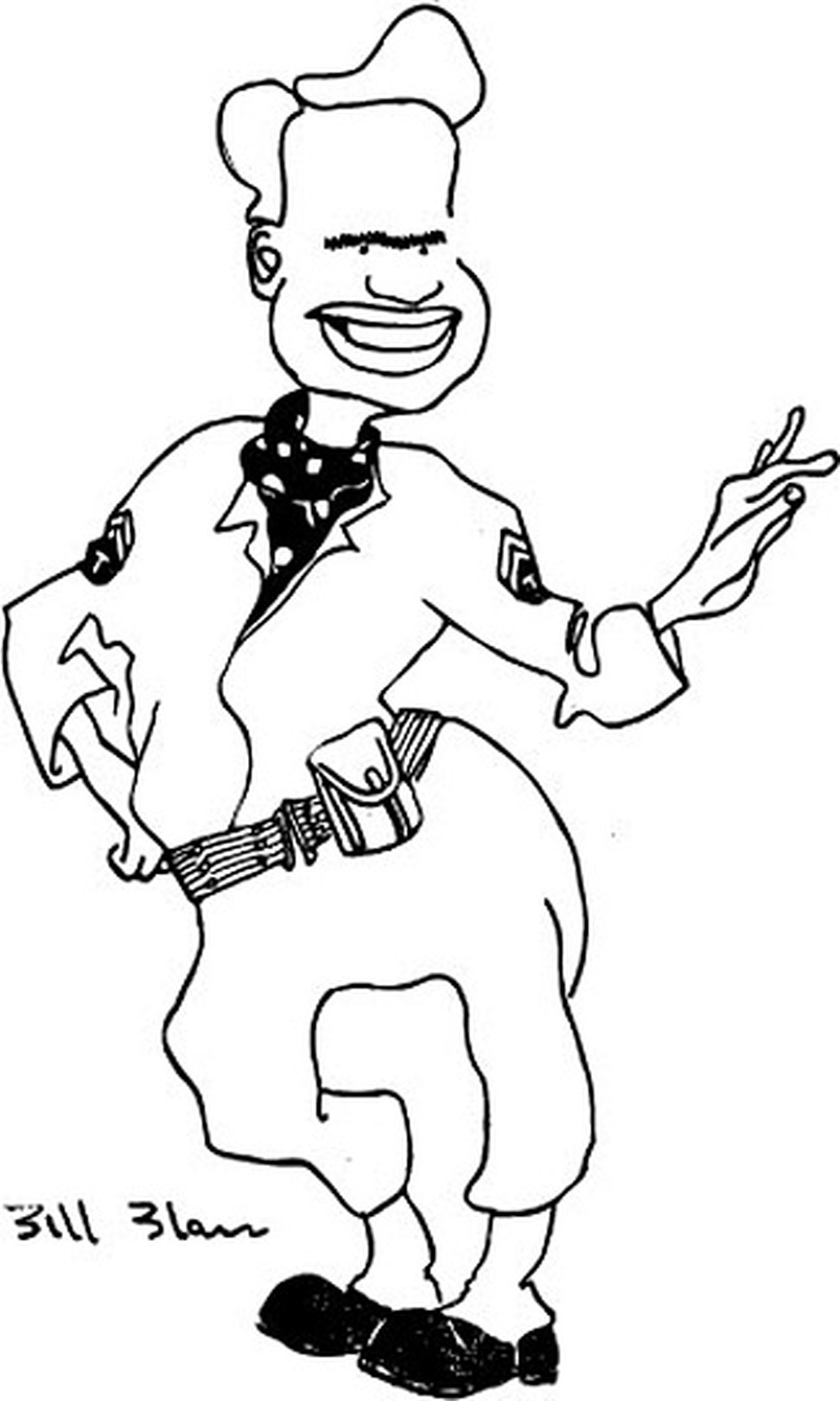 Caricature of Bill Blass