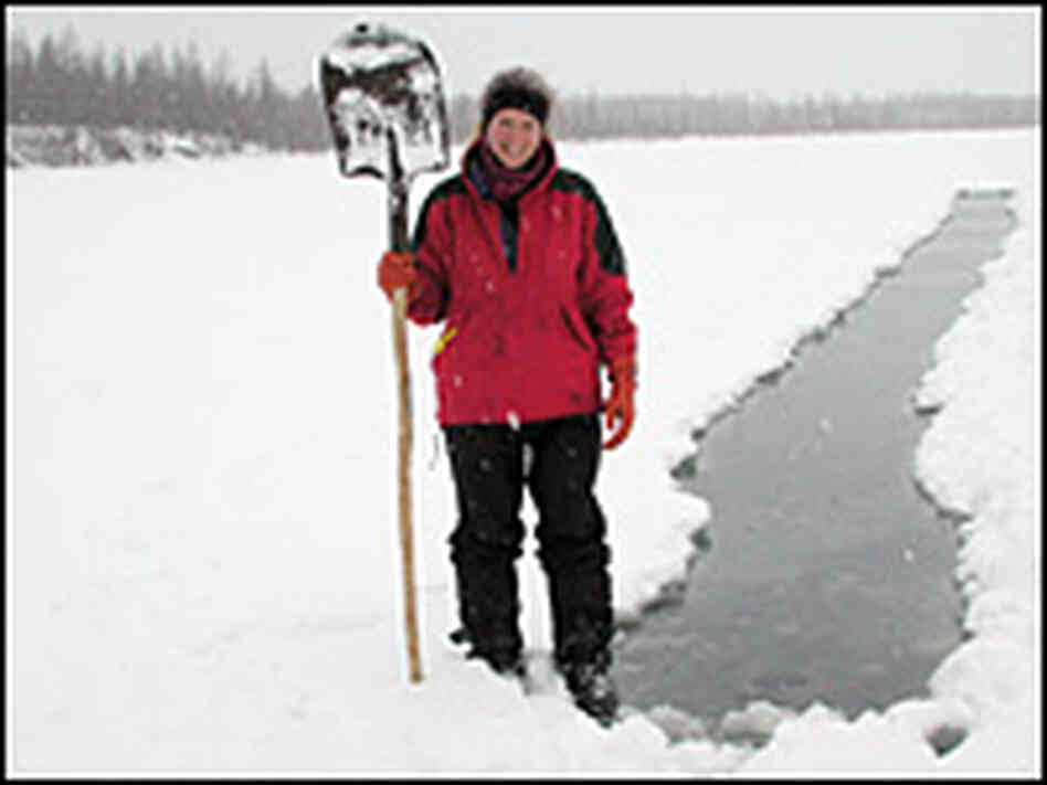 Digging a trench in Siberia