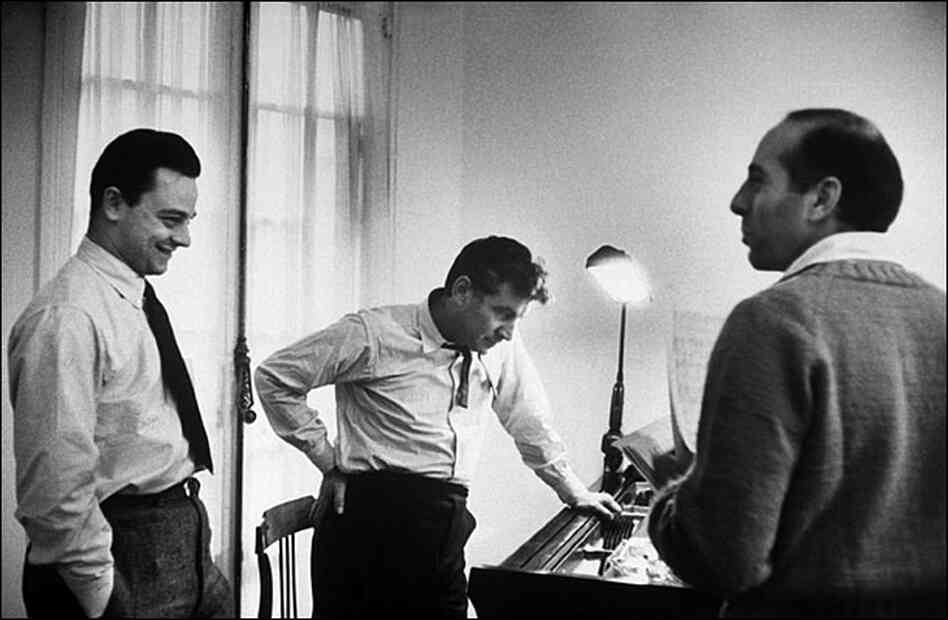 Stephen Sondheim, Leonard Bernstein and Jerome Robbins Stephen Sondheim, Leonard Bernstein and Jerome Robbins