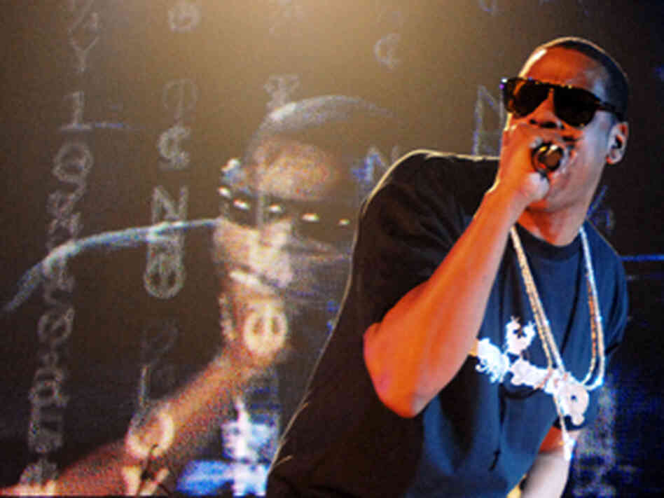 Jay-Z, performing at the Hammerstein Ballroom