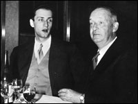 Russian novelist Vladimir Nabokov (right) pictured with his son Dmitri in May 1961. Dmitri, now 73, has decided — against Nabokov's wishes — to save his father's last manuscript from destruction.