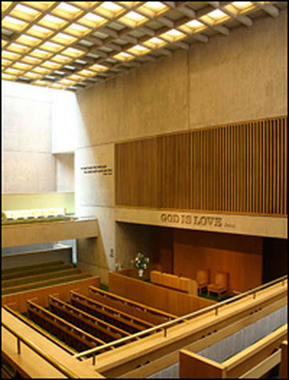 The inside of the Third Church of Christ, Scientist