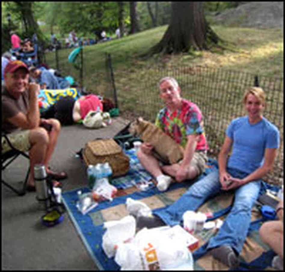 People in line in Central Park