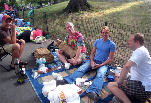 People in line in Central Park