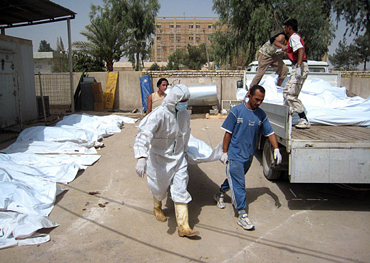 Body Bags in Baquba, Iraq