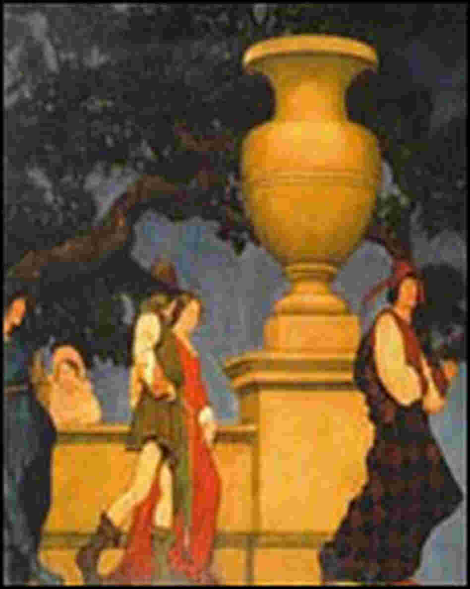 Mural by Maxfield Parrish made for Gertrude Vanderbilt Whitney Mural by Maxfield Parrish made for Gertrude Vanderbilt Whitney