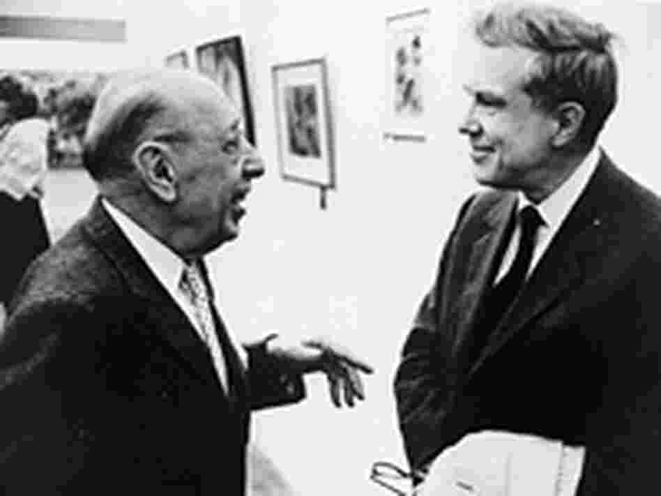 Elliott Carter with Igor Stravinsky. Elliott Carter with Igor Stravinsky.