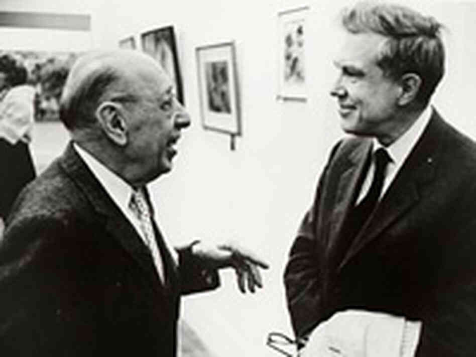 Elliott Carter with Igor Stravinsky. Elliott Carter with Igor Stravinsky.