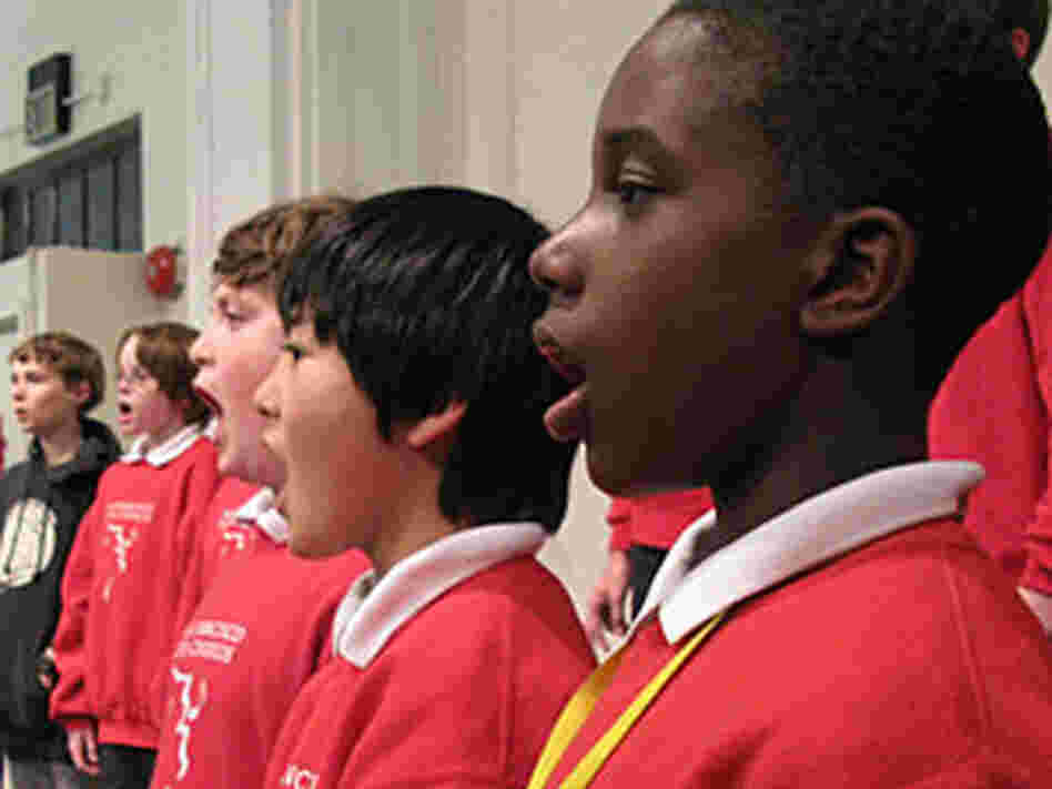 Duane Smith, Jr., sings in rehearsal with the San Francisco Boys Chorus. Duane Smith, Jr., sings in rehearsal with the San Francisco Boys Chorus.