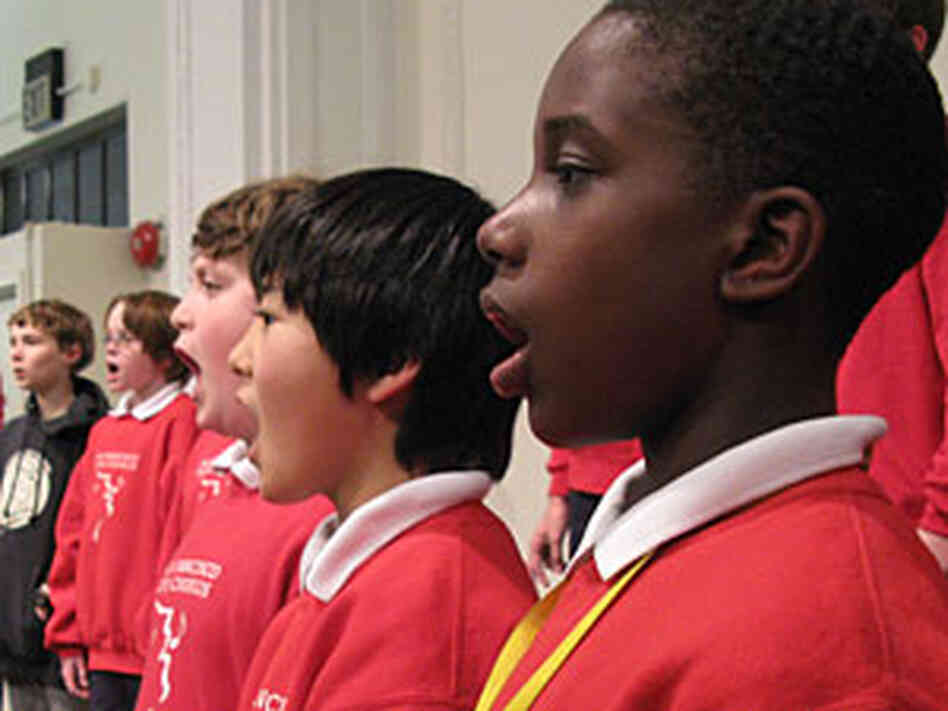 Duane Smith, Jr., sings in rehearsal with the San Francisco Boys Chorus. Duane Smith, Jr., sings in rehearsal with the San Francisco Boys Chorus.