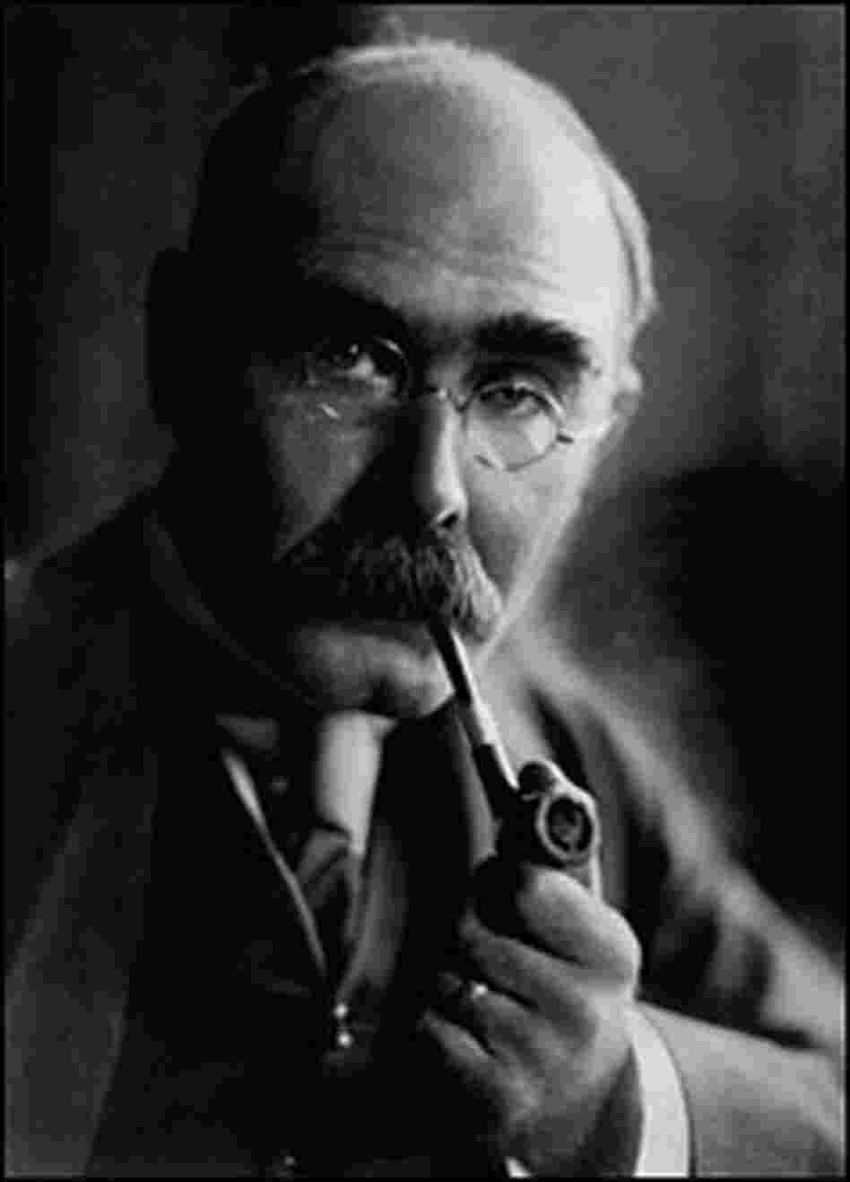 The English poet Rudyard Kipling, pictured here circa 1920
