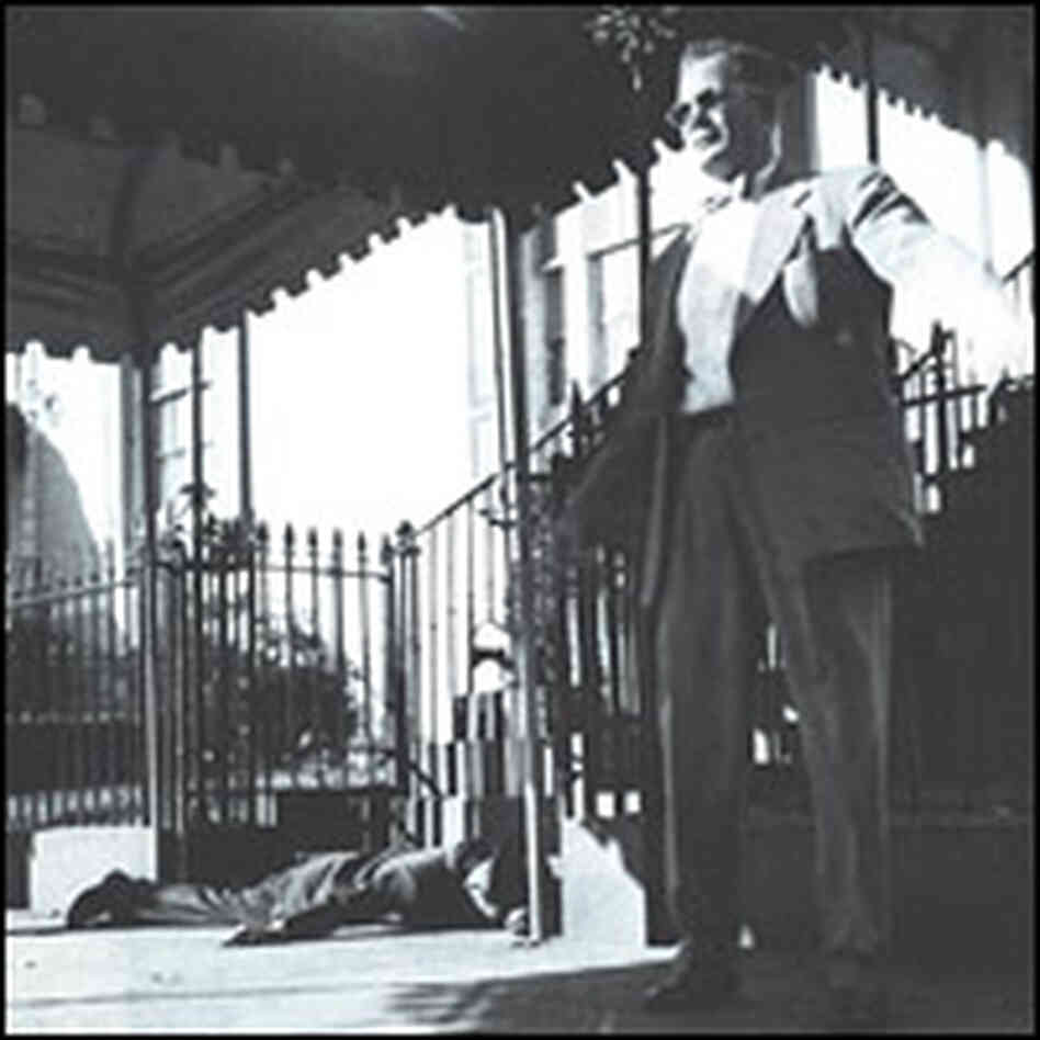 Floyd Boring stands guard outside Blair House in Washington, D.C., after an attempt to kill Truman