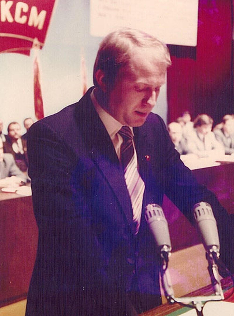 Sergei Tretyakov at KGB headquarters in 1998.