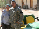 Tarabay and McGregor in Iraq last year. Tarabay and McGregor in Iraq last year.